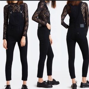 Women’s Black Levi Overalls